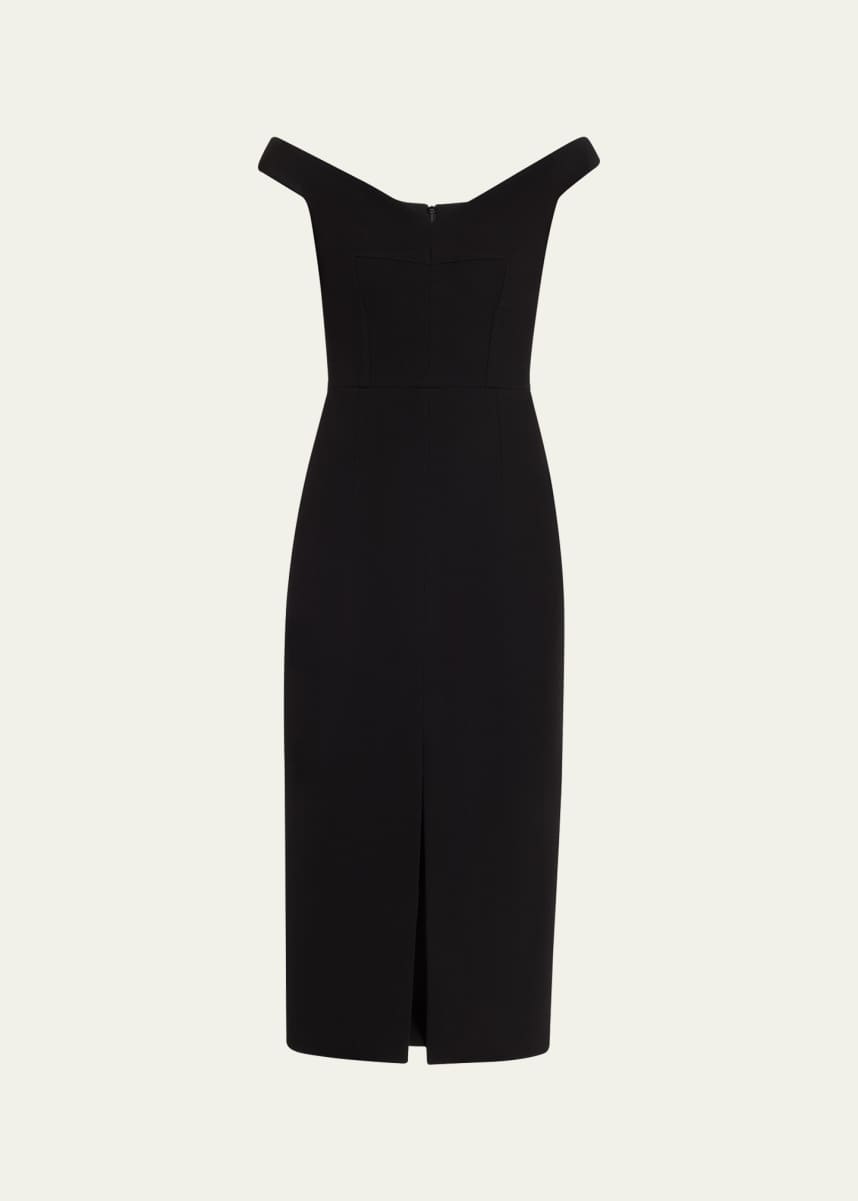 Michael Kors Collection Off-The-Shoulder Sheath Dress