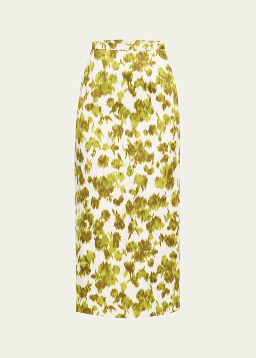 Michael Kors Collection Floral Pencil Skirt