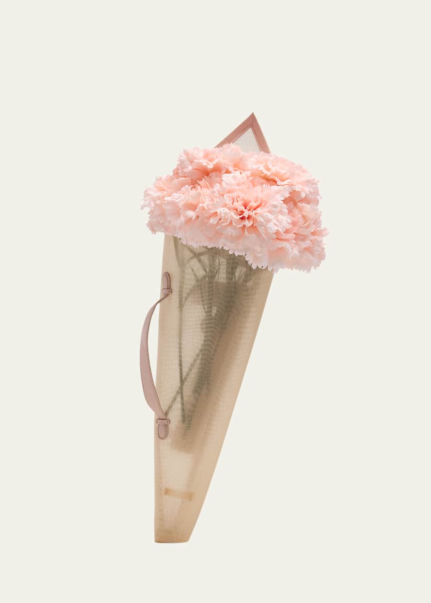 Simone Rocha XL Stuffed Carnation Bouquet Clutch Bag