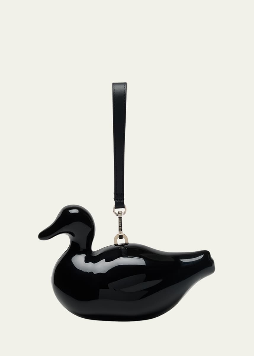 Simone Rocha Duck Patent Leather Wristlet