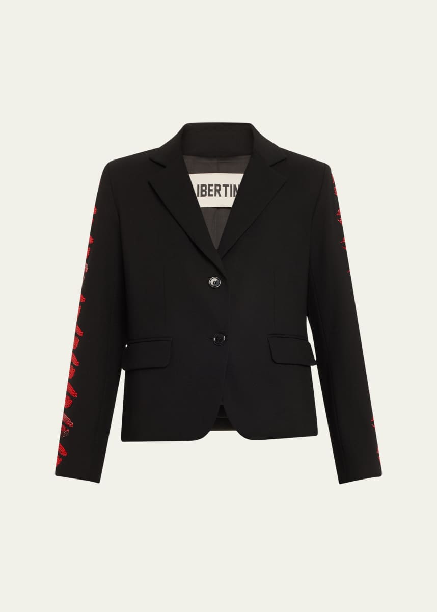 Libertine Bisou Redux Single-Breasted Short Jacket