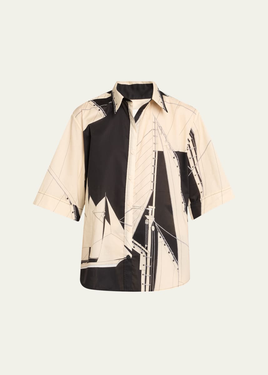 Johanna Ortiz Salty Promises Button-Front Shirt