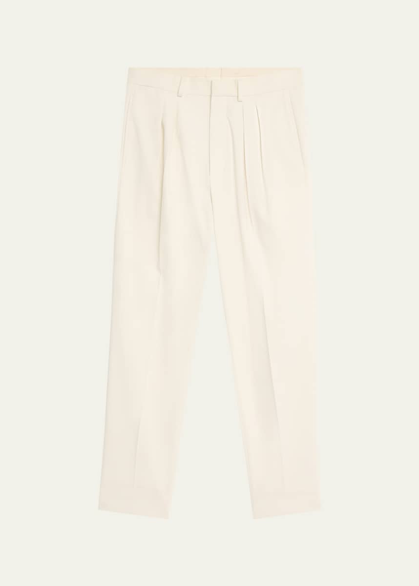 Loro Piana Men's Ruben Pleated Trousers