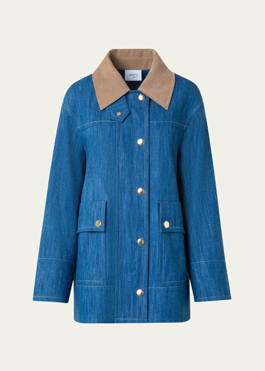 Akris punto Denim Parka Jacket