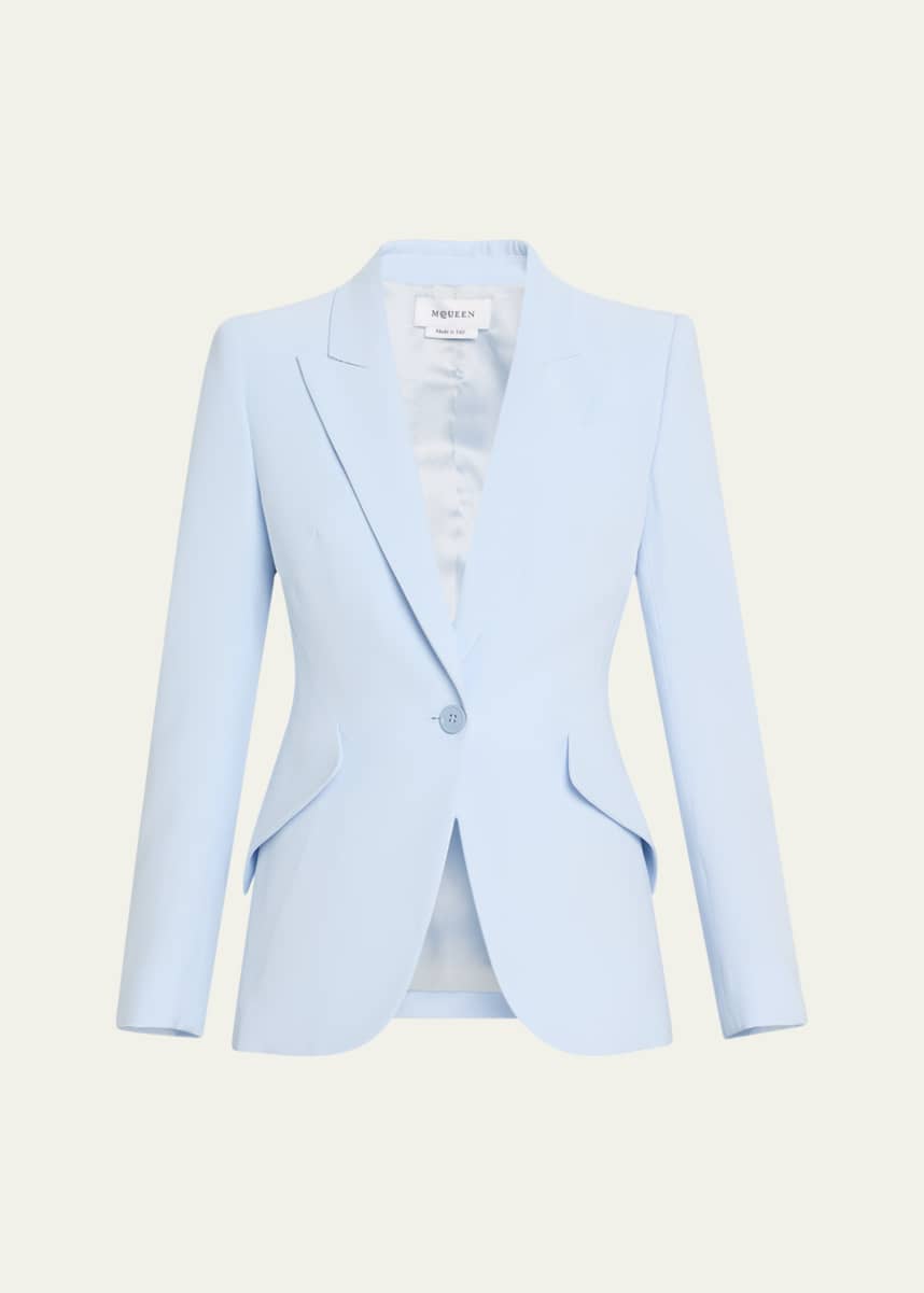 McQueen Single-Breasted Blazer Jacket