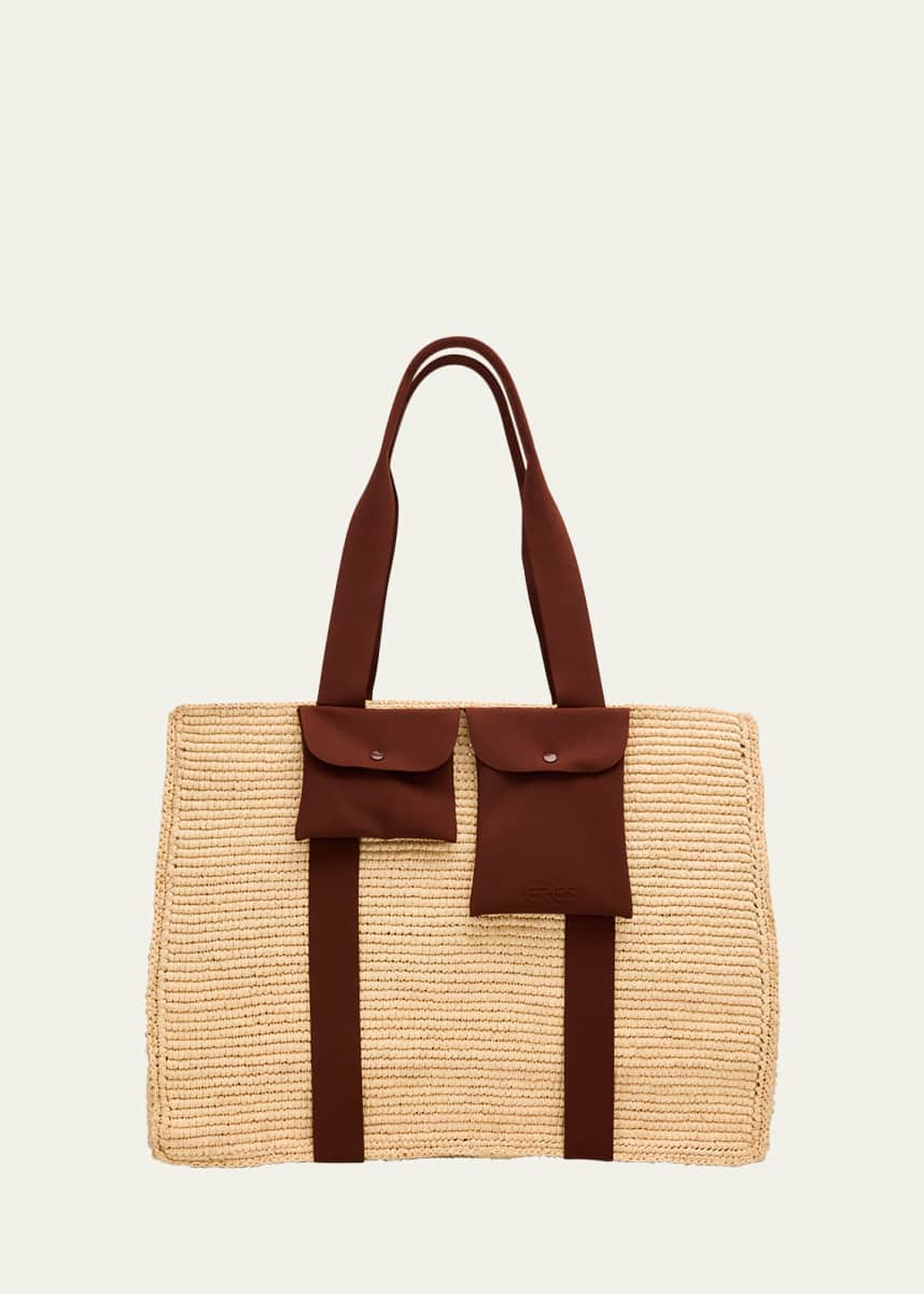 Eres Voyageur Beach Basket Tote Bag