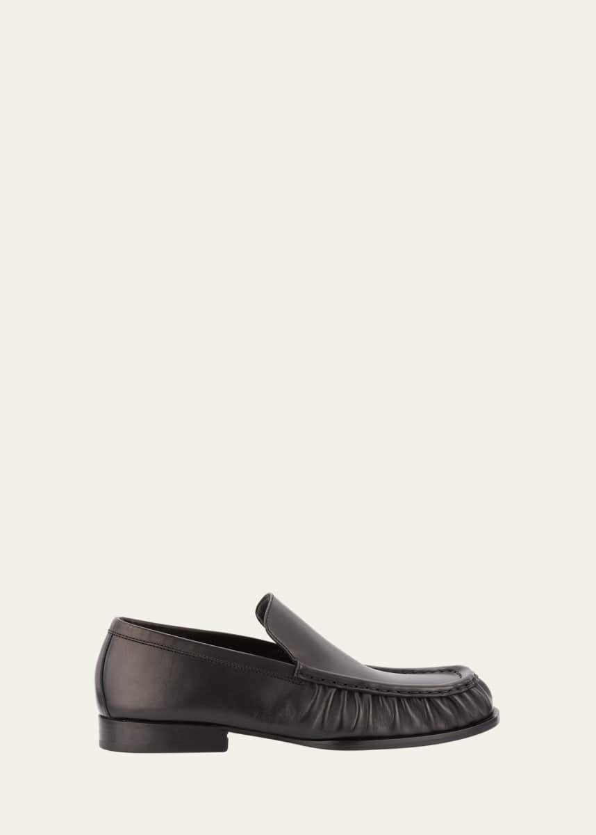 Dries Van Noten Moc-Toe Calf Leather Loafers