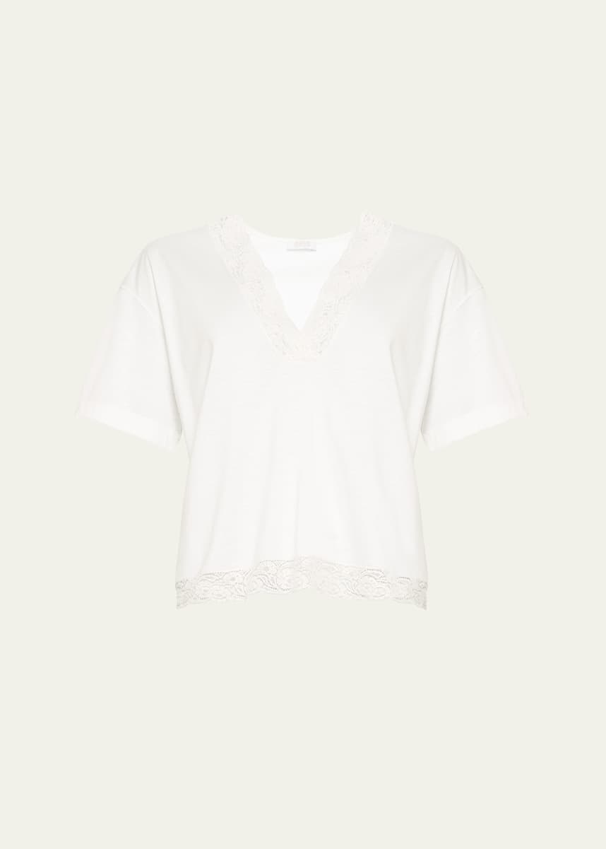 Eres Ideale Lace-Trim Shirt