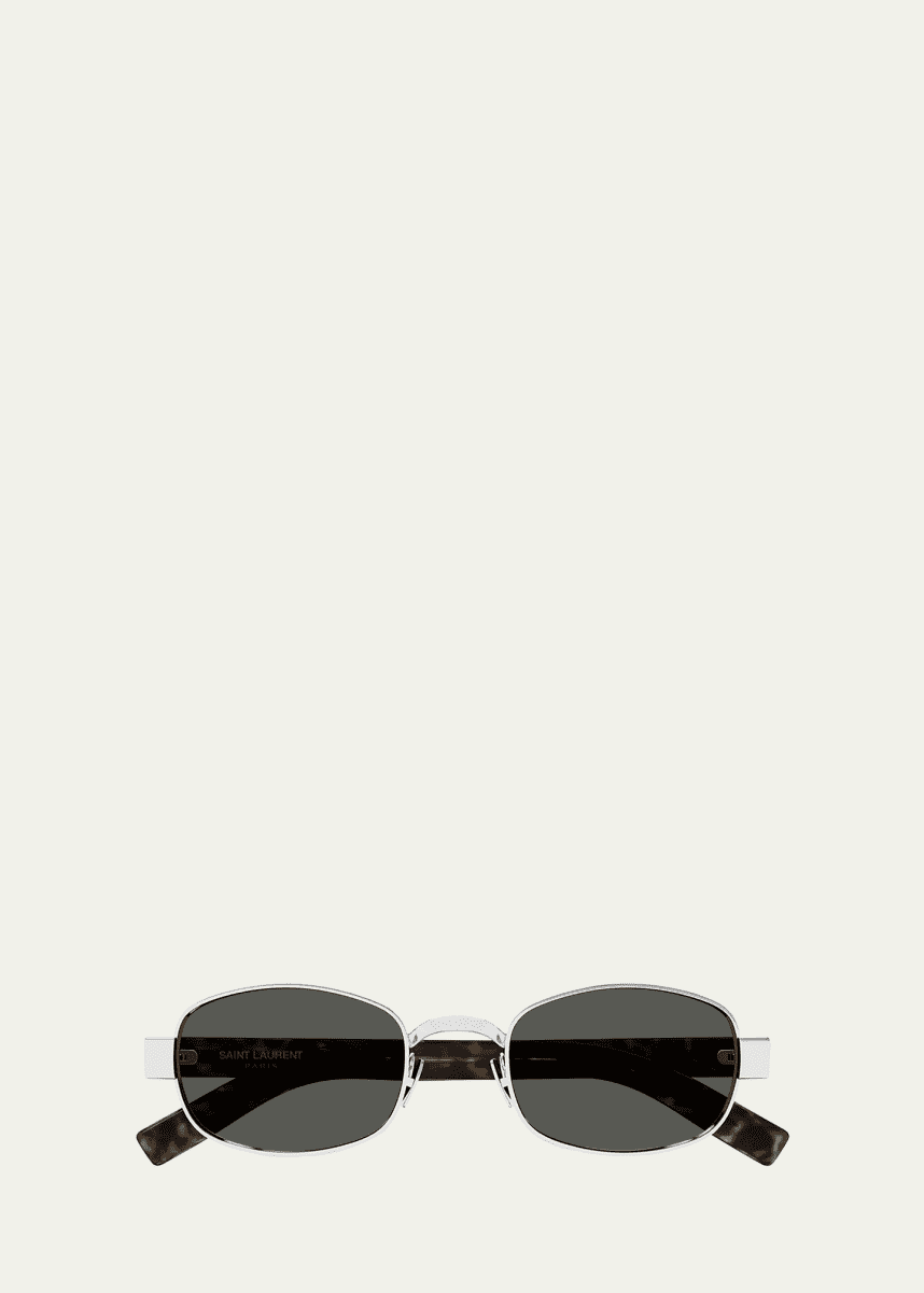Saint Laurent Unisex Round Metal Sunglasses