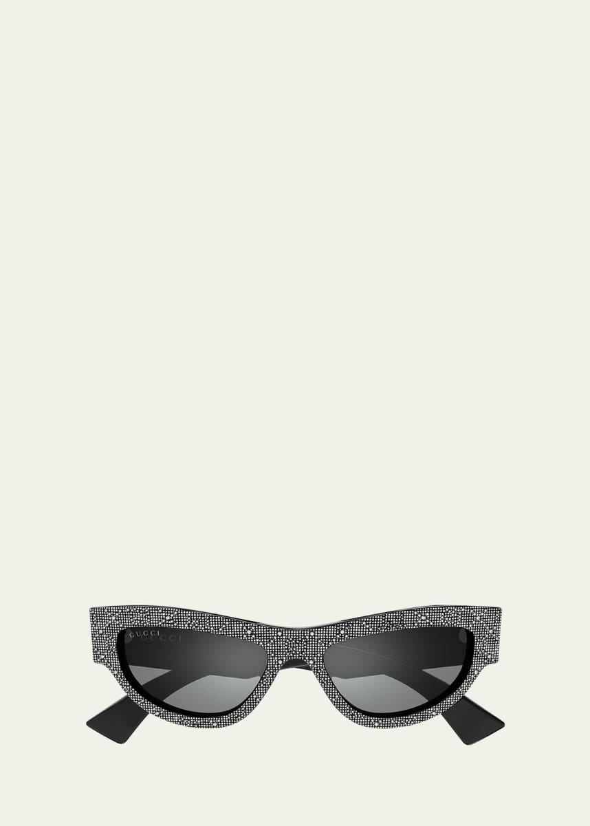 Gucci Recycled Acetate Cat-Eye Sunglasses