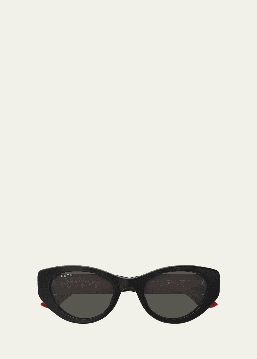 Gucci Cat-Eye Recycled Acetate Sunglasses