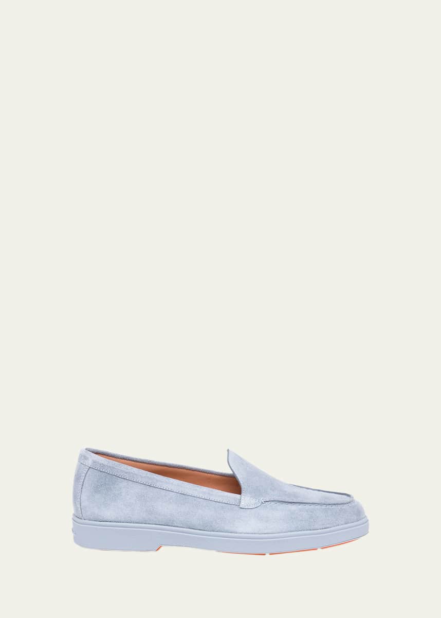 Santoni Yaltamoc Suede Slip-On Loafers
