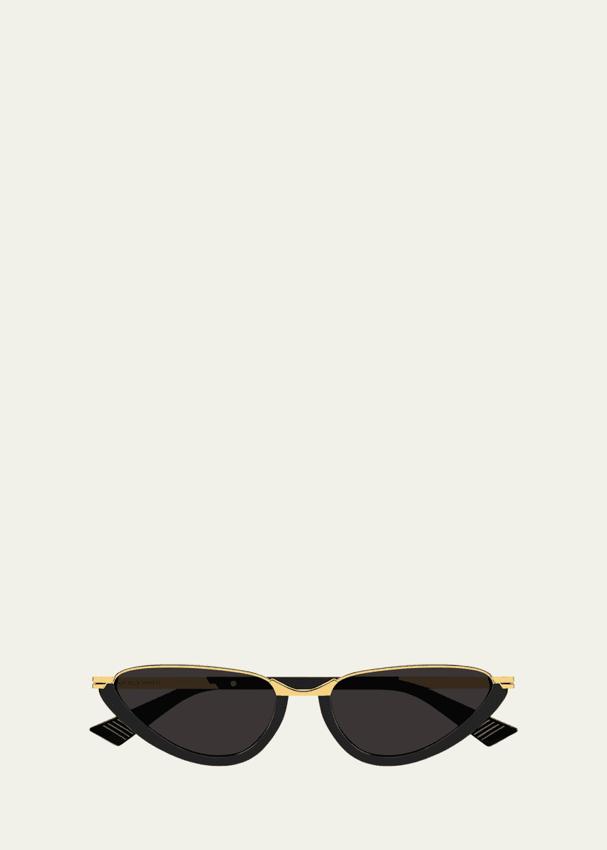 Bottega Veneta Recycled Acetate and Metal Cat-Eye Sunglasses