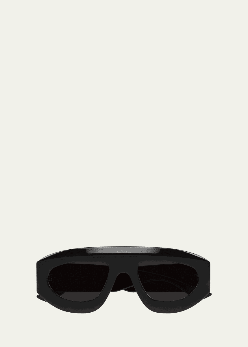 Bottega Veneta BV1358S Recycled Acetate Aviator Sunglasses