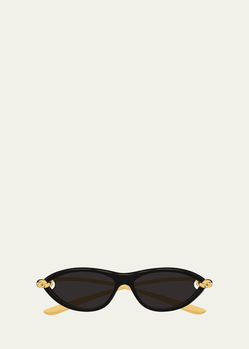 Bottega Veneta BV1390S Cat-Eye Plastic Sunglasses
