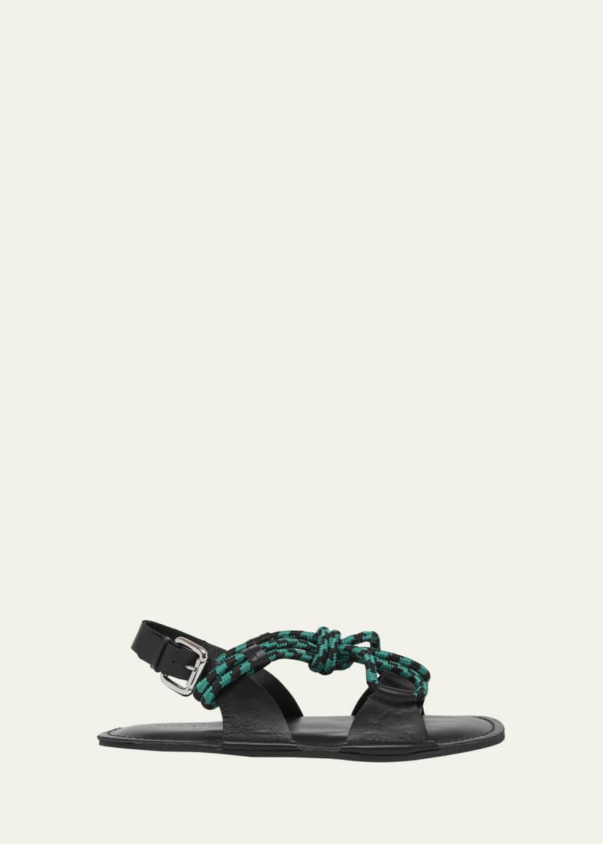 Plan C Rope Leather Sandals
