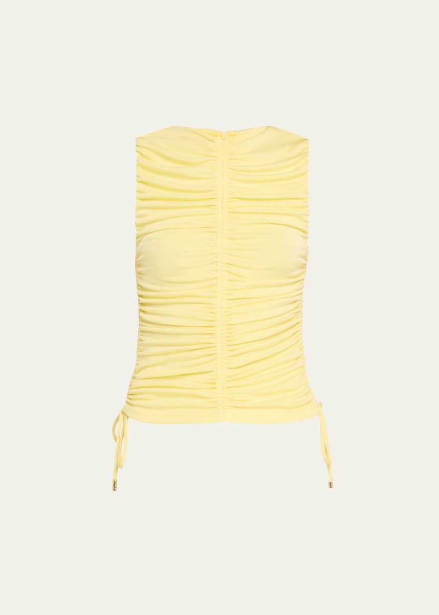 Anna Quan Dani Ruched Drawstring Top