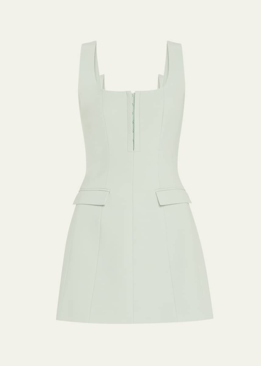 Anna Quan Maeve Square-Neck Wool Mini Dress