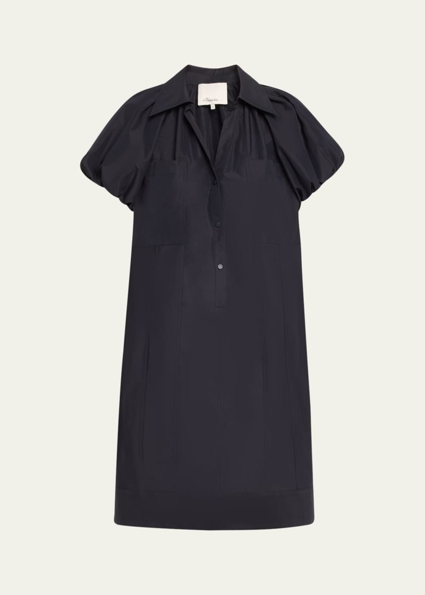 3.1 Phillip Lim Short Puff-Sleeve Shirtdress