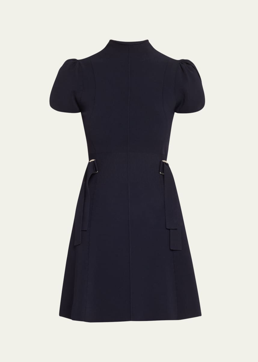 3.1 Phillip Lim Compact Rib Tulip-Sleeve Mini Dress
