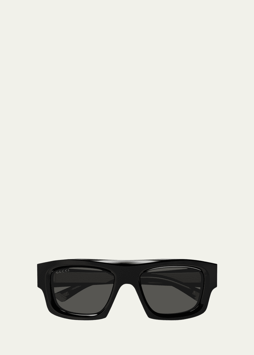 Gucci Men's GG1926SM Acetate Rectangle Sunglasses