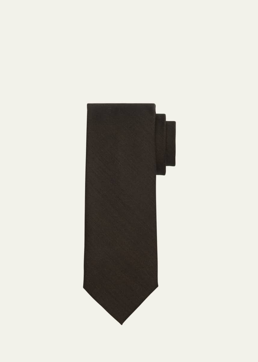 Brioni Men's Solid Wool Tie