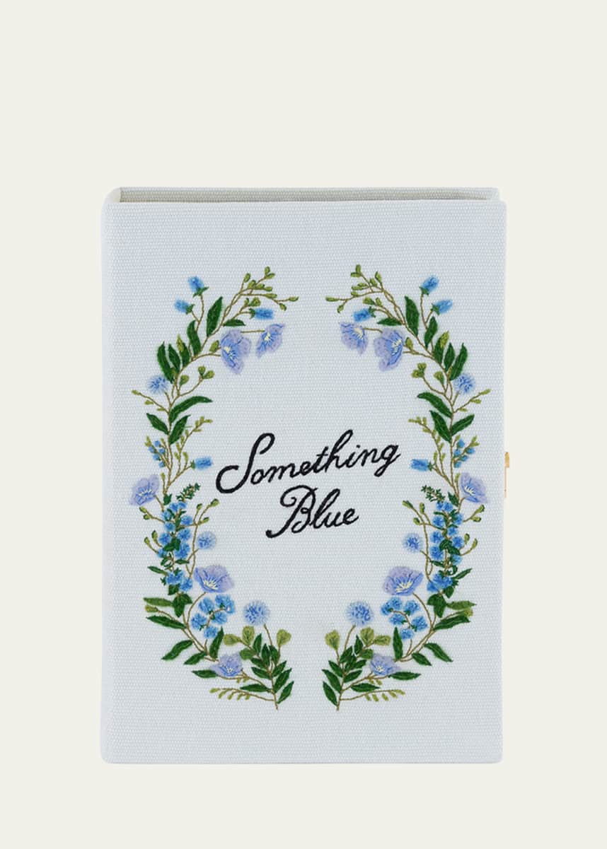 Olympia Le-Tan Something Blue Book Clutch Bag