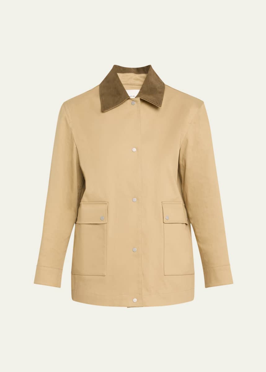 Vince Suede Collar Utility Jacket