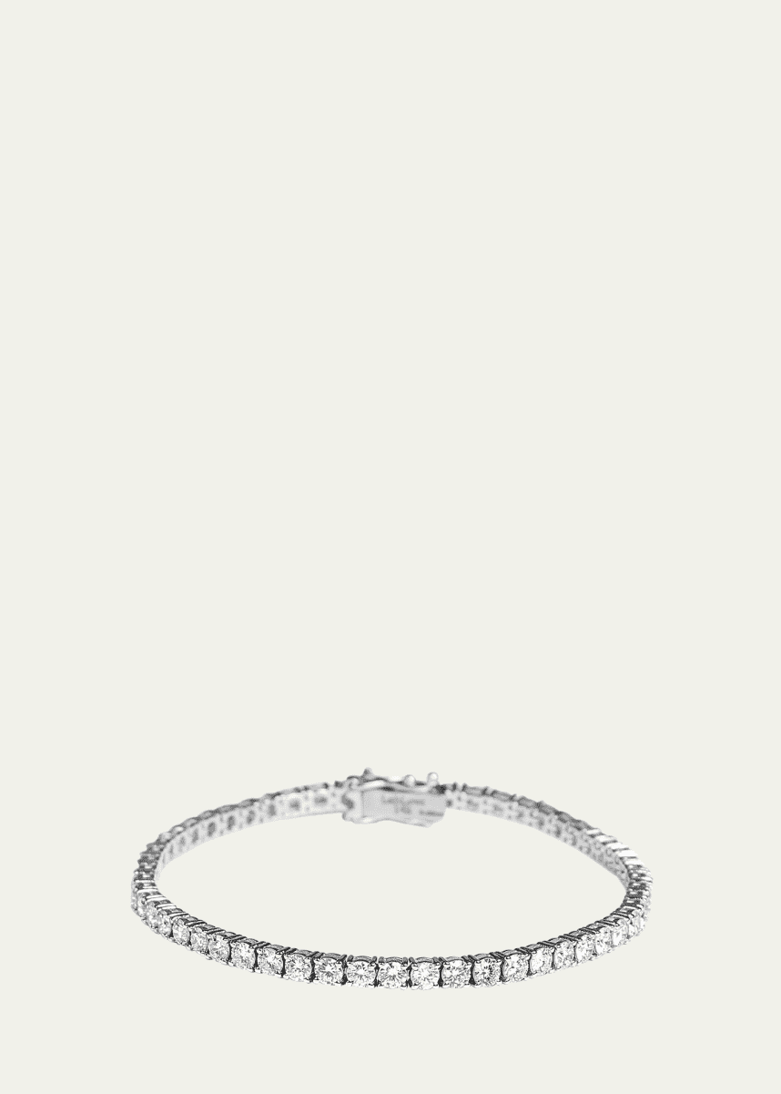Kendall Row 14K White Gold Lab Grown Diamond Tennis Bracelet, 7"L, 5.00tcw