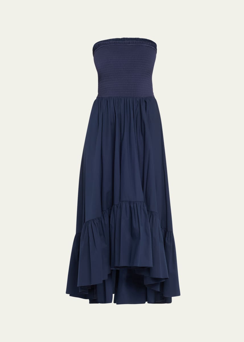 Caroline Constas Emmy Strapless Midi Dress