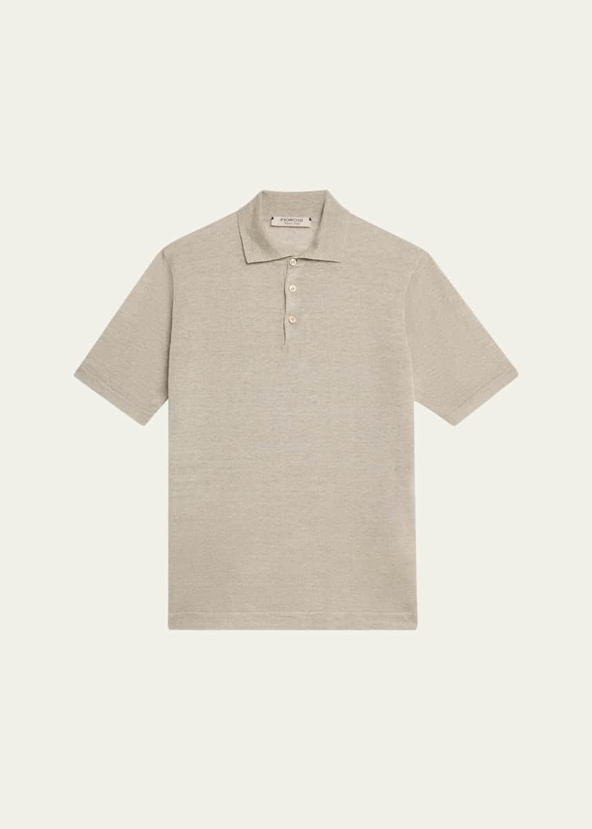 Fioroni Men's Puro Filo Linen Polo Shirt