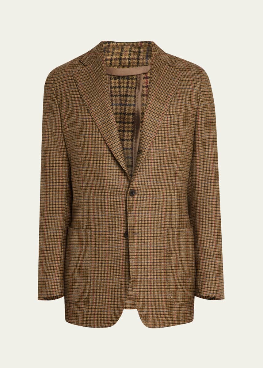 Anderson & Sheppard Men's Wool and Silk Knit Crewneck Sweater