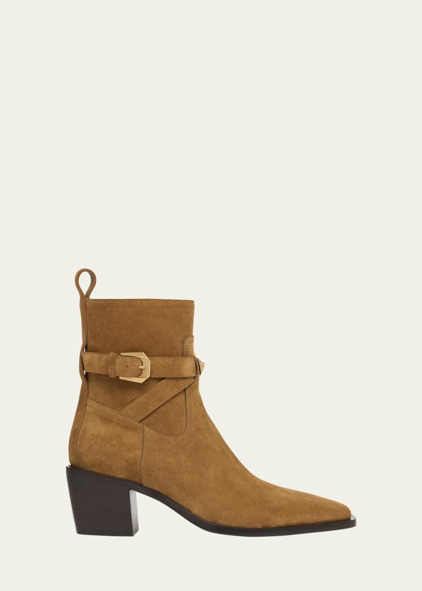 Versace Men's Medusa Suede Booties