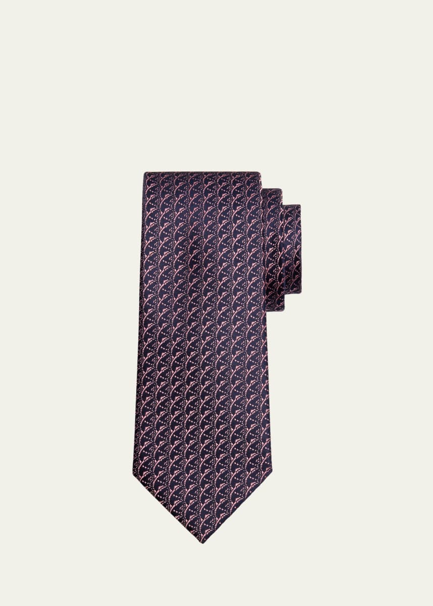 Charvet Men's Jacquard Silk Tie