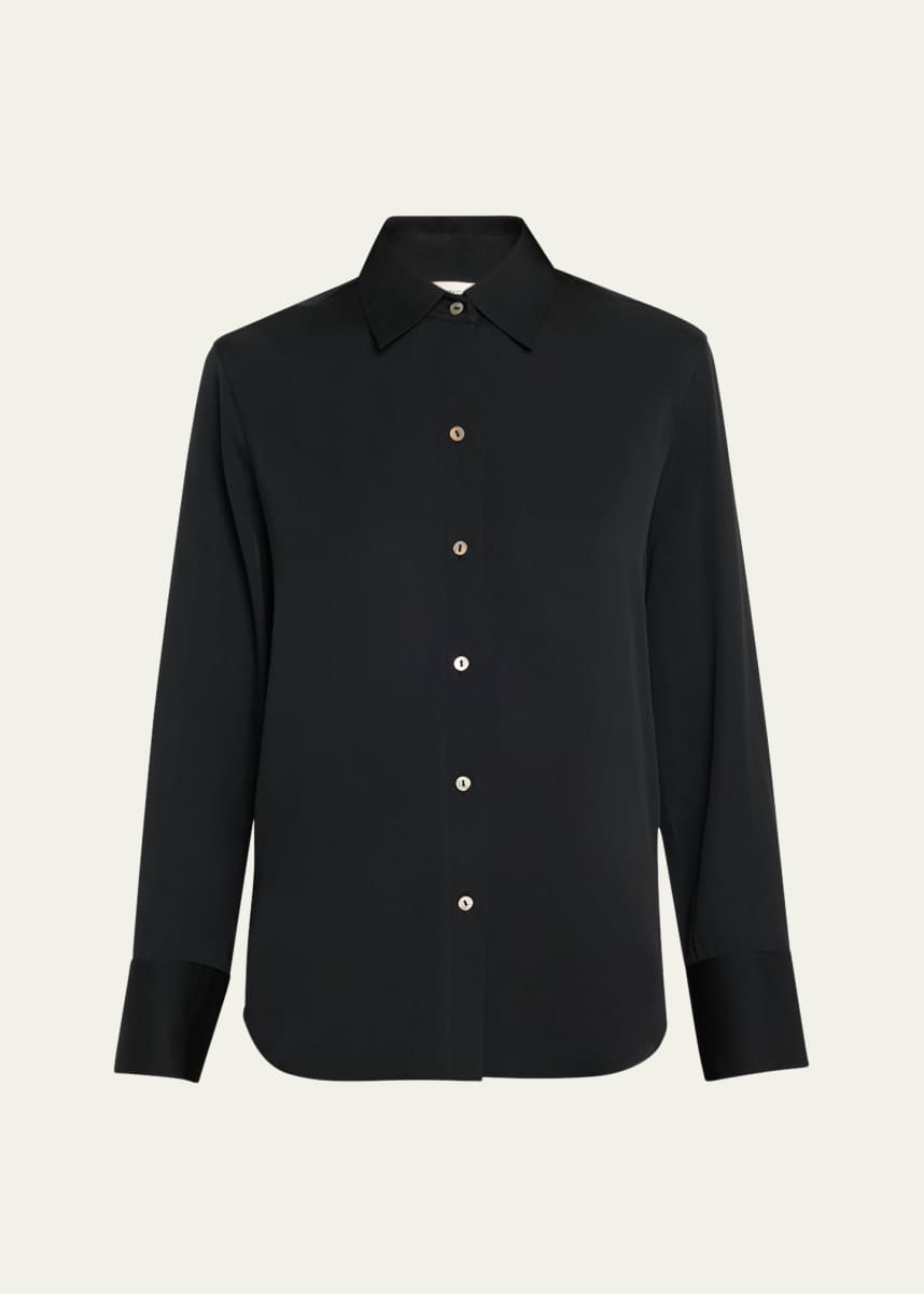 Vince Classic Button-Front Blouse