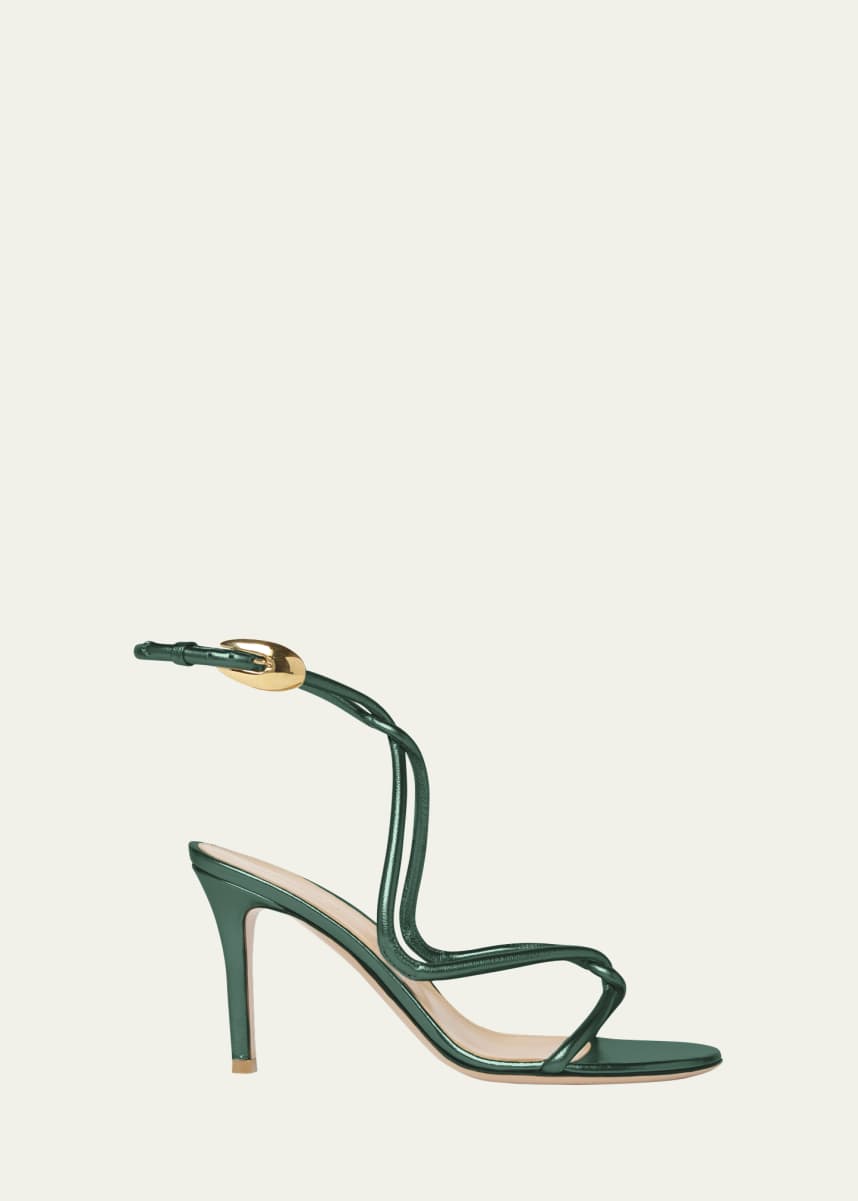 Gianvito Rossi Mamba Napa Leather Serpent Sandals