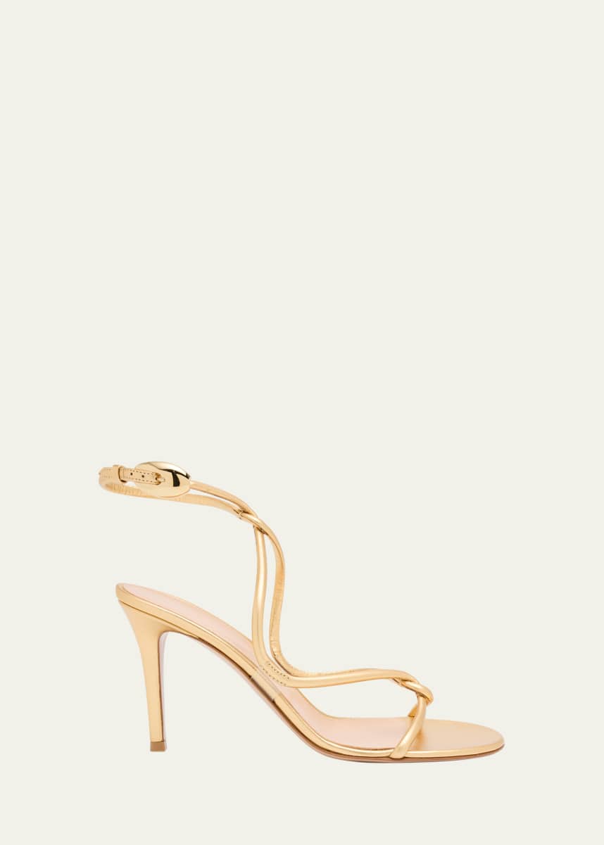 Gianvito Rossi Mamba Napa Leather Serpent Sandals