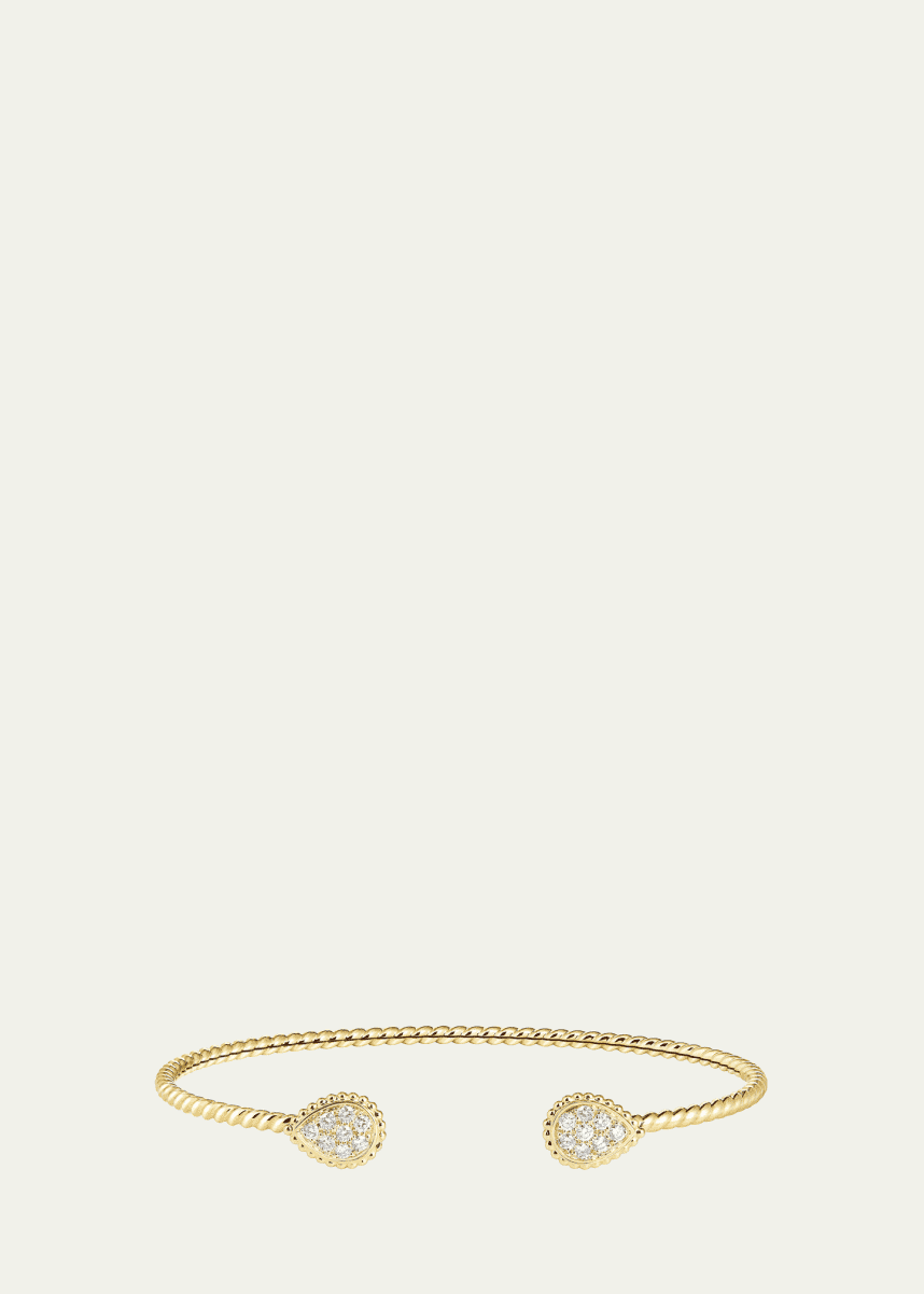 Boucheron 18K Yellow Gold Serpent Boheme Bracelet with Diamonds