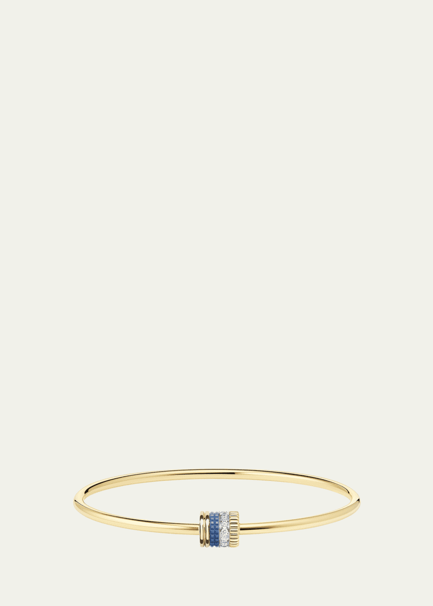 Boucheron 18K Yellow, Rose, and White Gold Quatre Blue Edition Bracelet with Diamonds