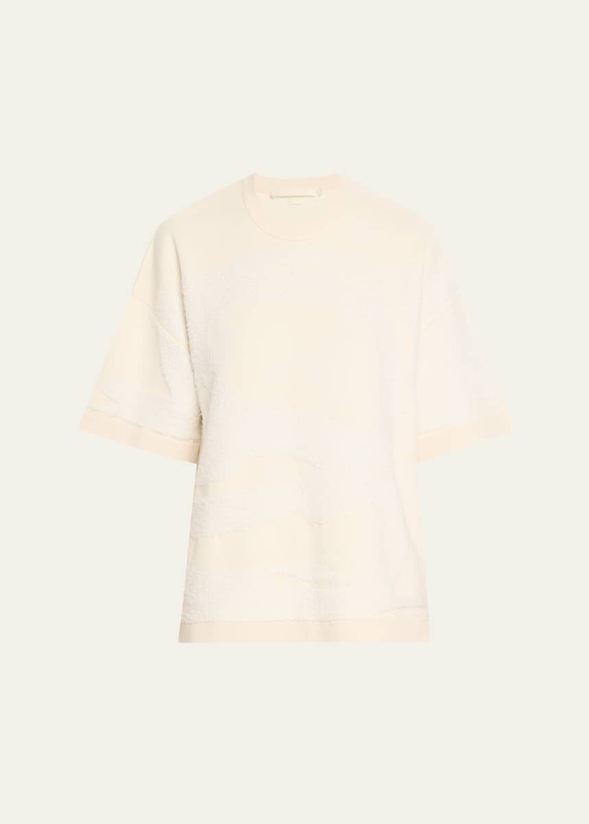 Jason Wu Collection Crewneck Looped Fringe Jacquard T-Shirt