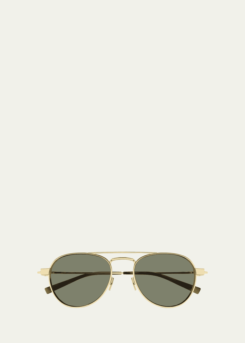 Saint Laurent Men's SL 708M Metal Round Sunglasses