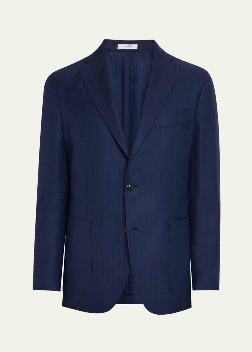 Boglioli Men's Herringbone Single-Breasted Sport Coat