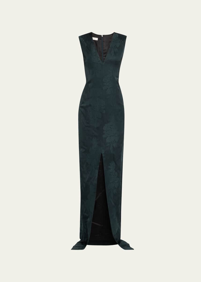 slim fit dress slacks Pakistani Dress Green Designer Swiss Lawn main image 0