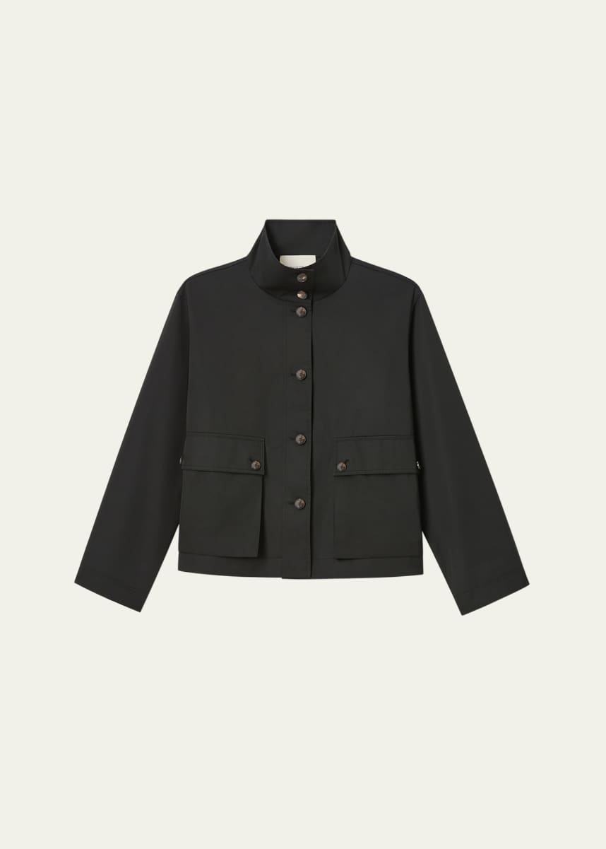 Lafayette 148 New York Button-Down Technical Twill Jacket