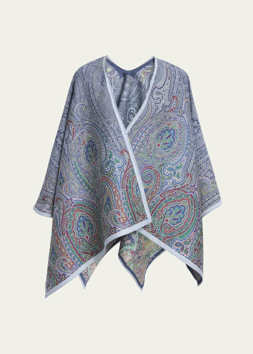 Etro Paisley Jacquard Cape
