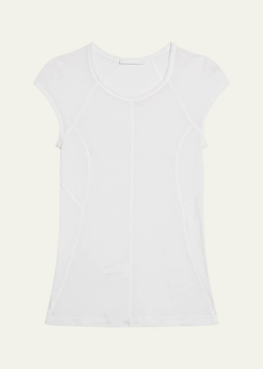 Helmut Lang Cap-Sleeve Sport Tee