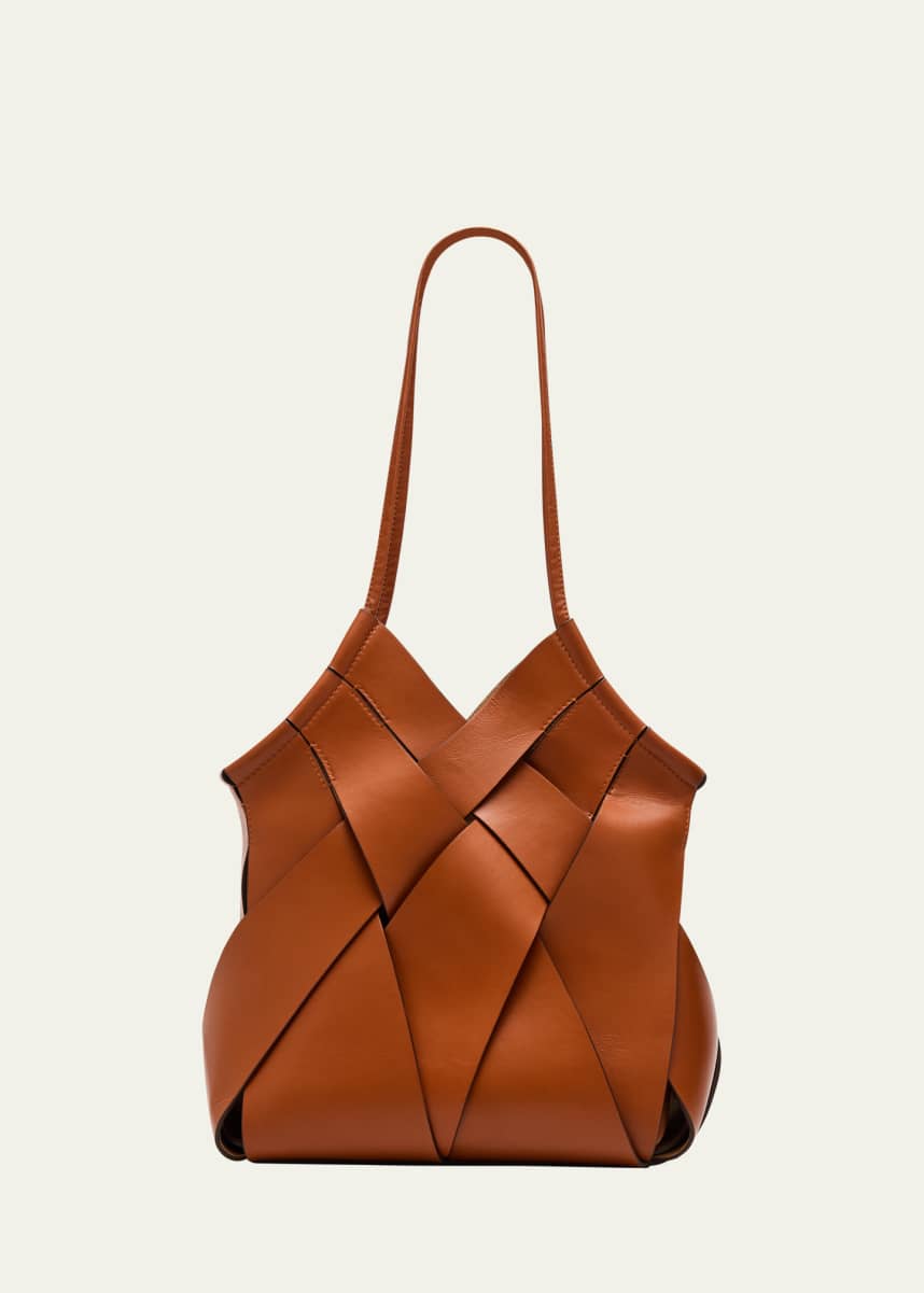 Ulla Johnson Charlotte Woven Leather Tote Bag