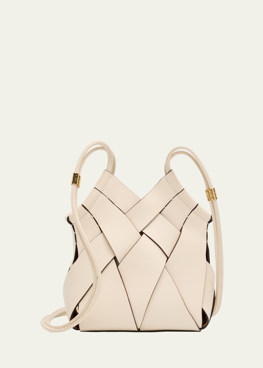 Ulla Johnson Charlotte Woven Leather Crossbody Bag