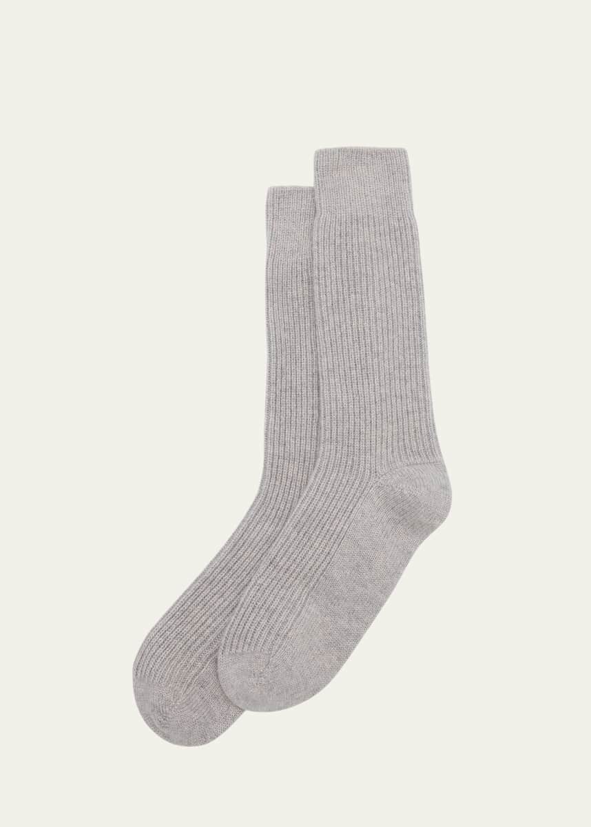Lisa Yang Zera Cashmere Rib Crew Socks
