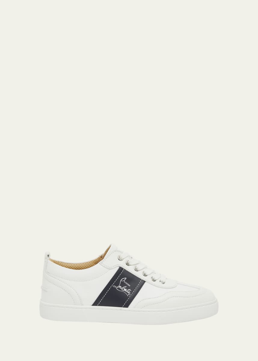 Christian Louboutin Men's Retero Canvas and Leather Low-Top Sneakers